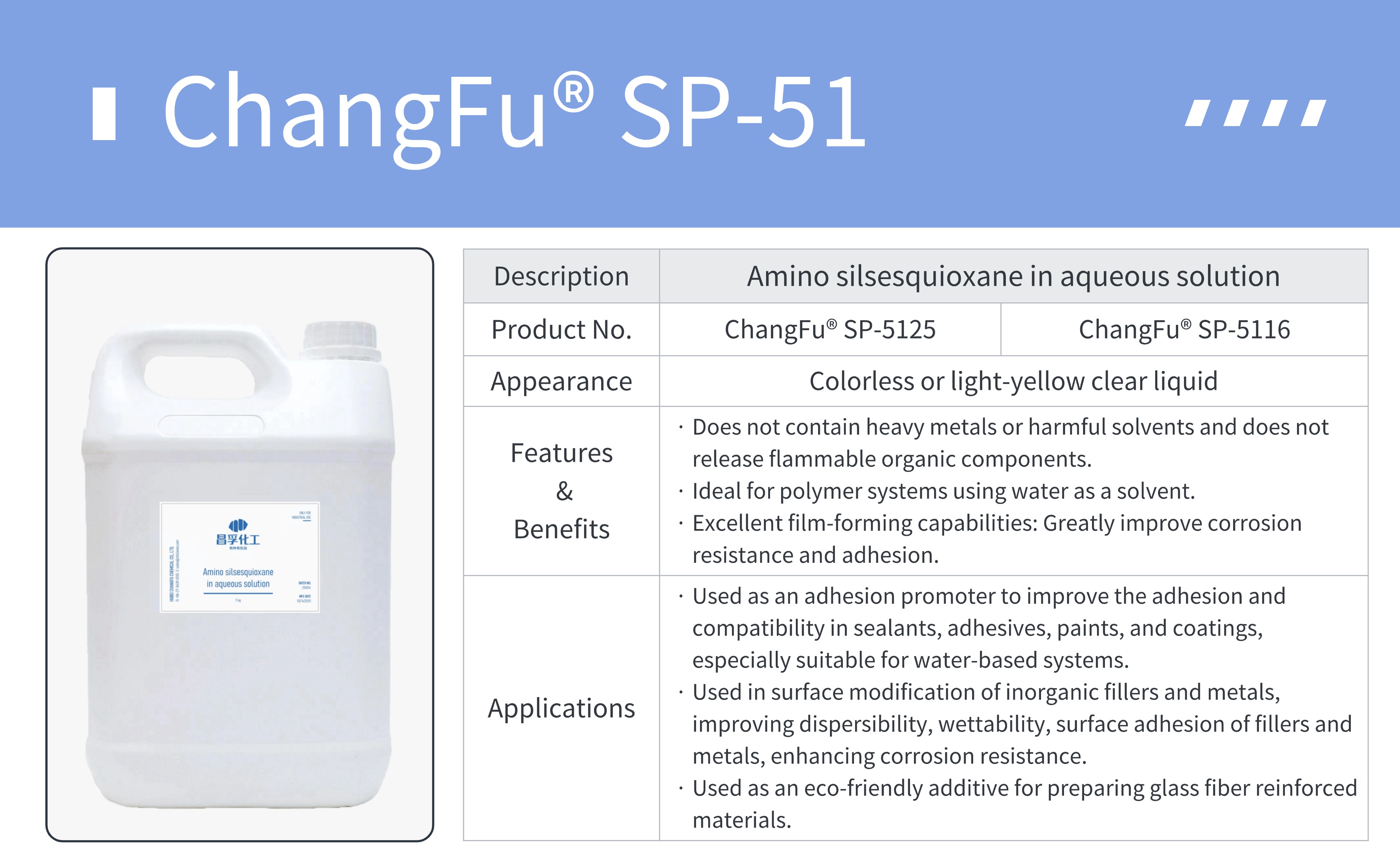 Amino silsesquioxane in aqueous solution